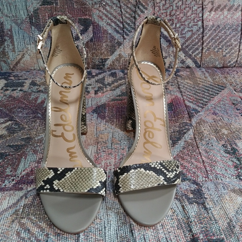 Sam Edelman Snake Skin Print Heels